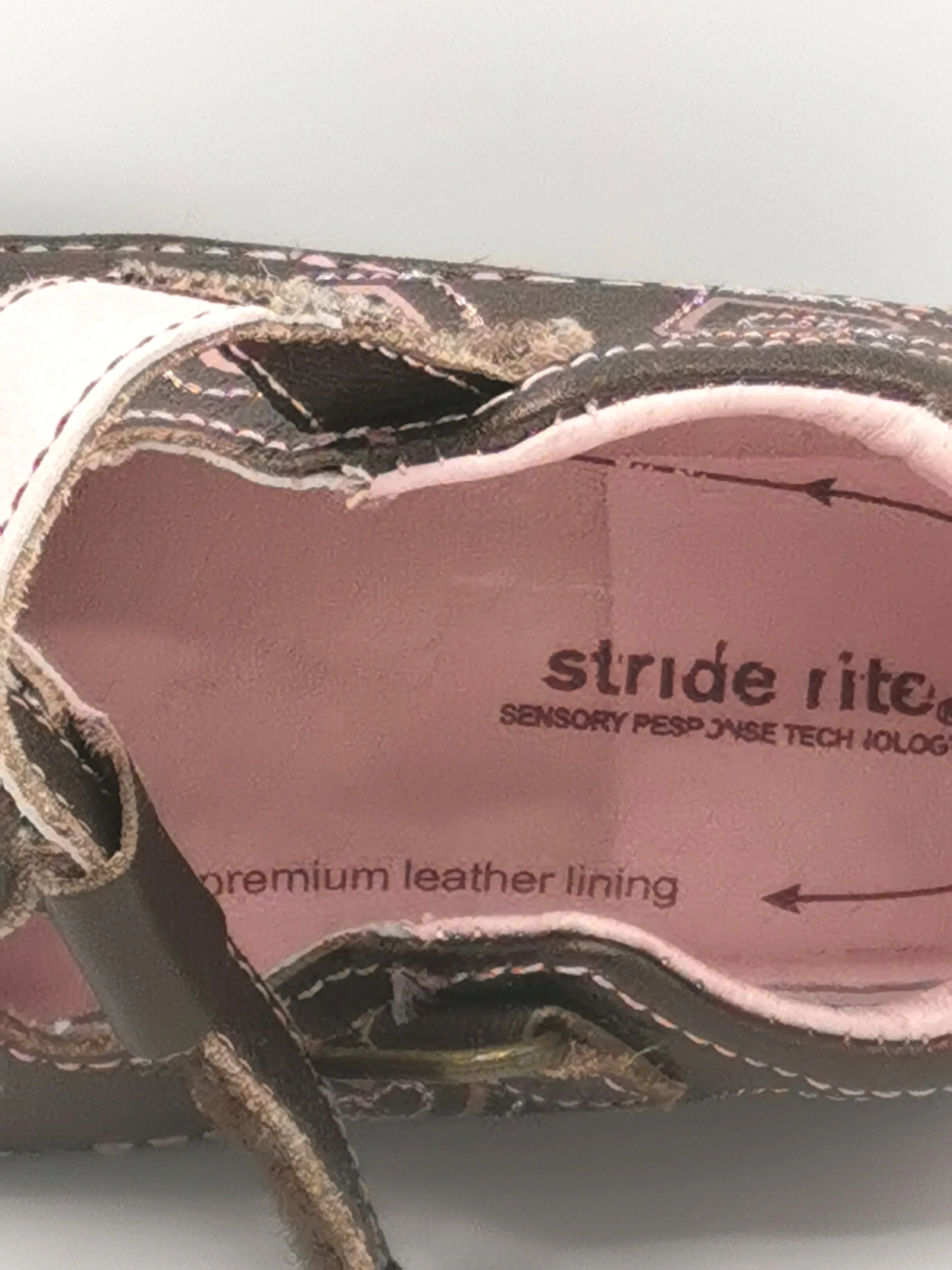 BABY GIRL SIZE 4 TODDLER - STRIDE RITE, Leather Comfort Shoes EUC B2