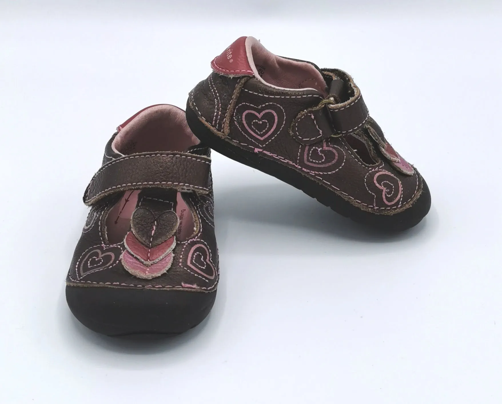 BABY GIRL SIZE 4 TODDLER - STRIDE RITE, Leather Comfort Shoes EUC B2