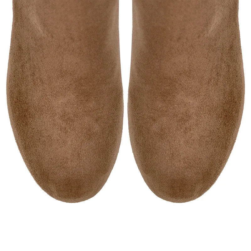 Chunky Heel Platform Boots