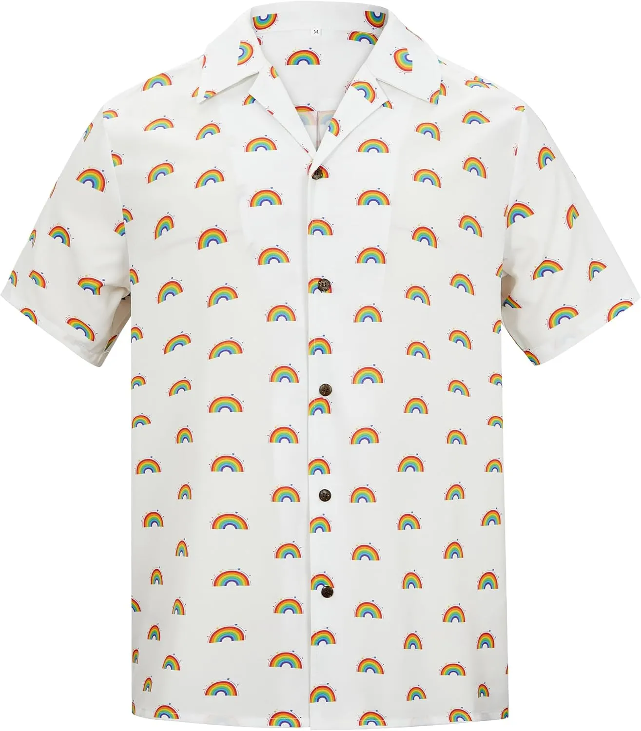 Hawaiian Shirt for Men Button Down Short Sleeve Casual Beach Shirt Summer Wear Stylish Tropical Print Shirts