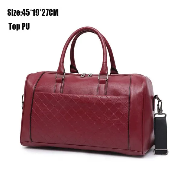 Hot Top Pu Outdoor Sports Gym Bag Multifunction Training Fitness Shoulder Bag With Shoes Pocket