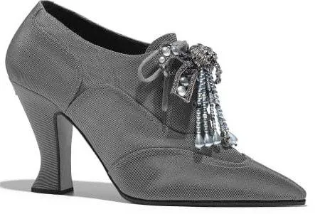 Jewel Lace-up Booties - Black, Grey, Red