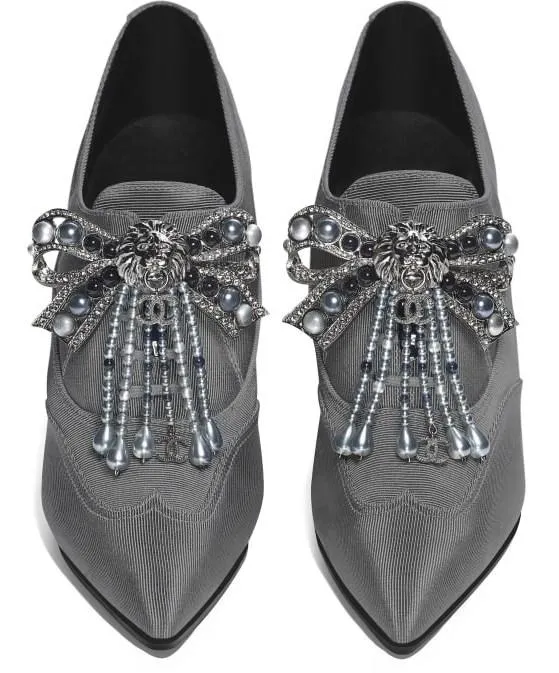 Jewel Lace-up Booties - Black, Grey, Red