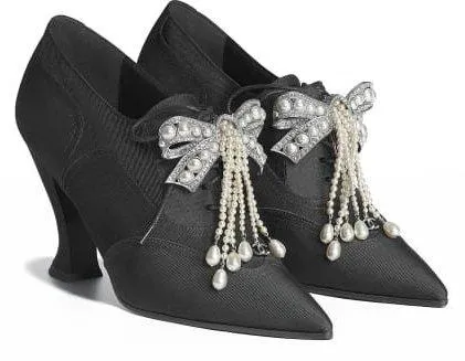 Jewel Lace-up Booties - Black, Grey, Red