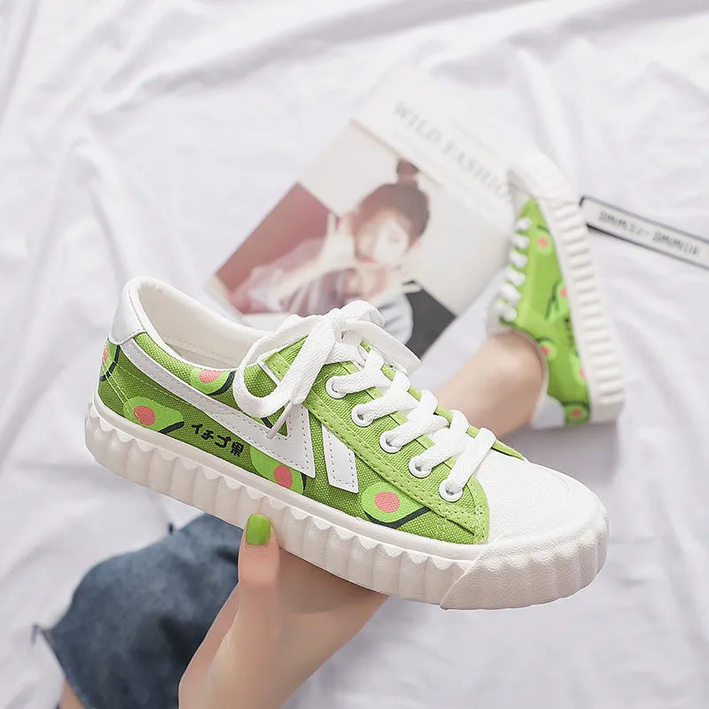 Matcha Green Avocado Canvas Shoes AD11032