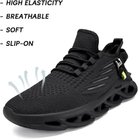 Men Running Shoes Slip On Walking Tennis Gym Sneakers Outdoor Trail Trainers Athletic Jogging Sneaker Road Fashion Workout Breathable Shoes