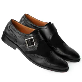 NICHE Black Dual Tone Single Strap Monk
