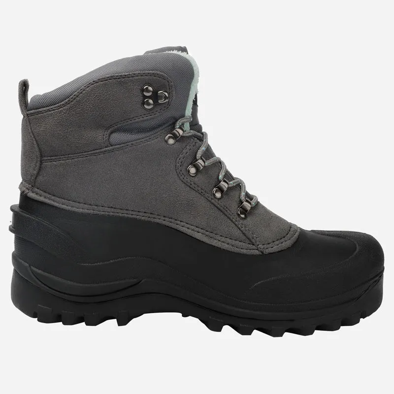riemot Women's Winter Boots Grey Snow Boots(Upgraded Version)