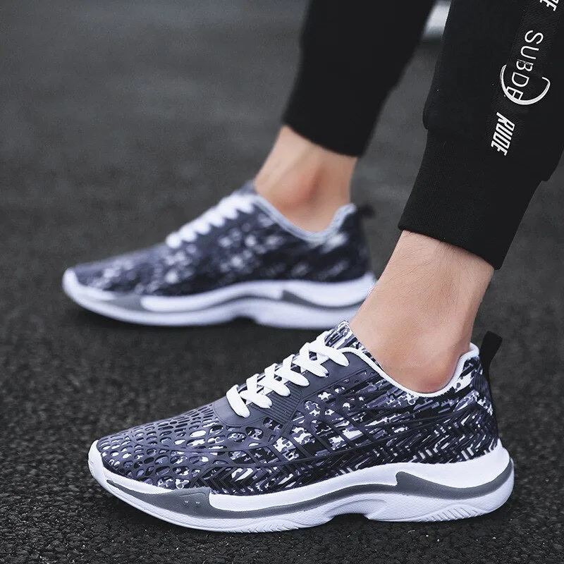 Unisex Fashion Sneakers Men Casual Footwear High Quality Lycra Camouflage Loafers
