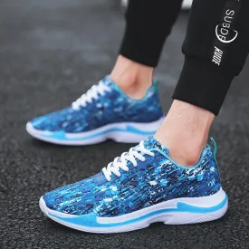 Unisex Fashion Sneakers Men Casual Footwear High Quality Lycra Camouflage Loafers