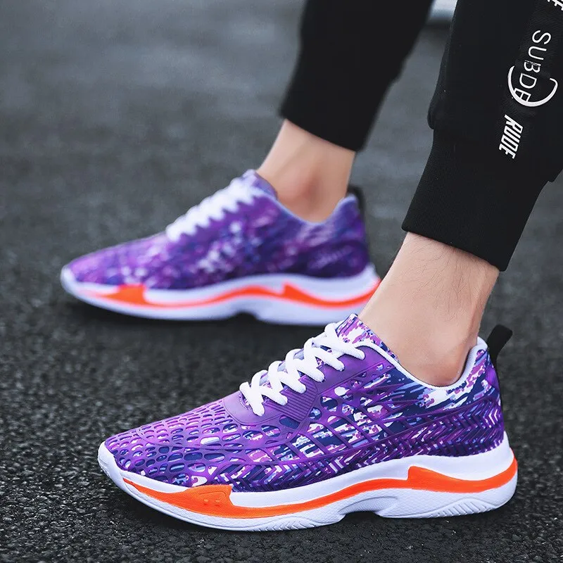 Unisex Fashion Sneakers Men Casual Footwear High Quality Lycra Camouflage Loafers