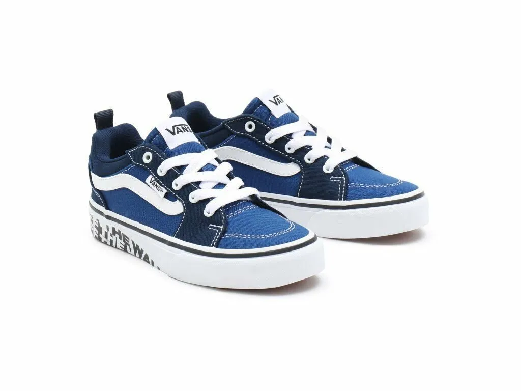 Vans Filmore Otw Sidewall VN0A3MVP9BV1 Youth Kids Blue/White Skate Shoes HS3818