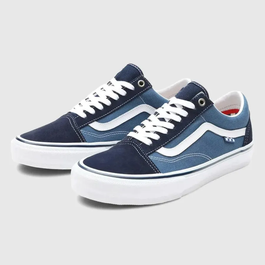 Vans Skate Old Skool Pro Shoes - Navy/White
