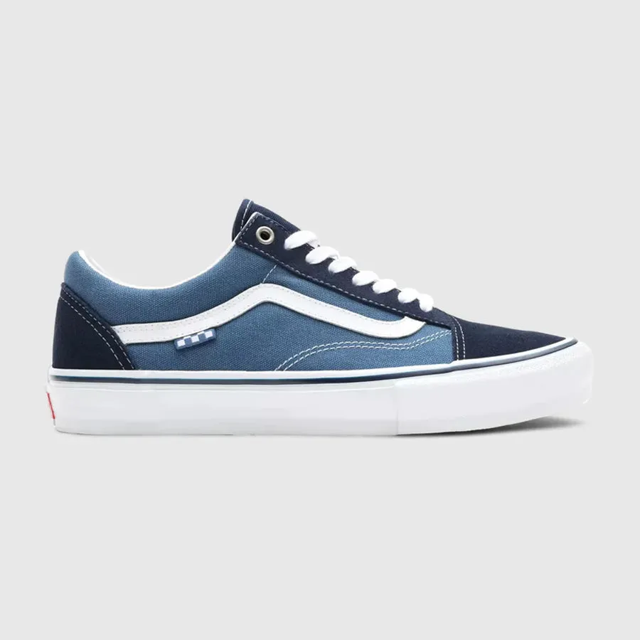 Vans Skate Old Skool Pro Shoes - Navy/White