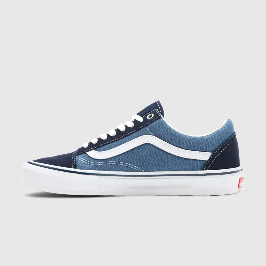 Vans Skate Old Skool Pro Shoes - Navy/White