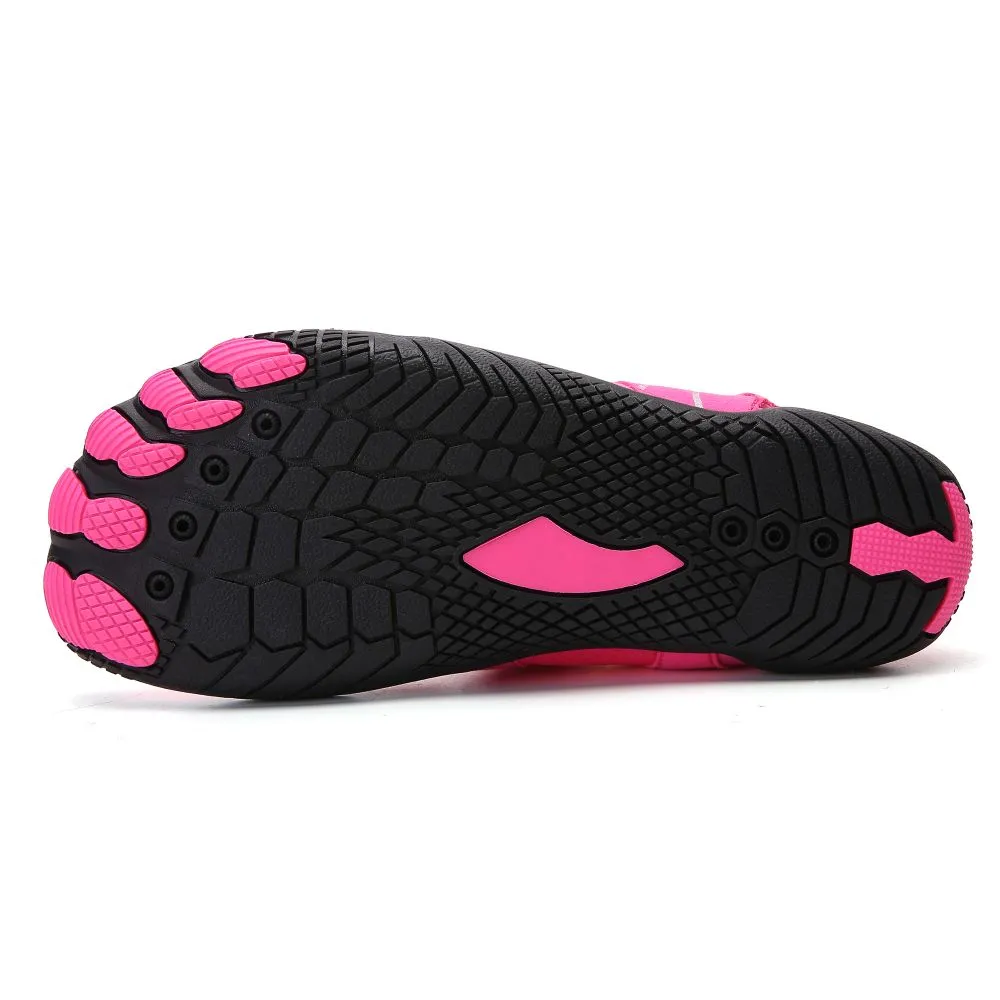 Women’s Water Shoes Barefoot Quick Dry Aqua Sports - Pink Size EU38 = US5