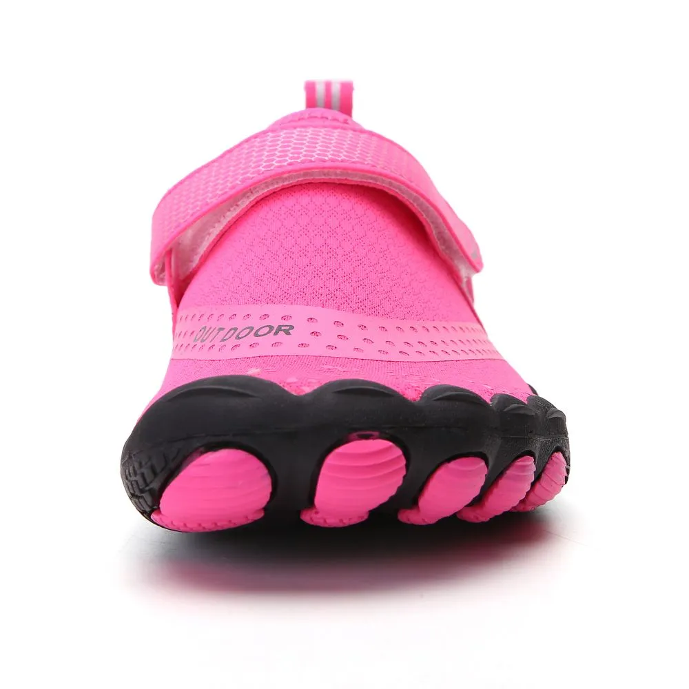 Women’s Water Shoes Barefoot Quick Dry Aqua Sports - Pink Size EU38 = US5