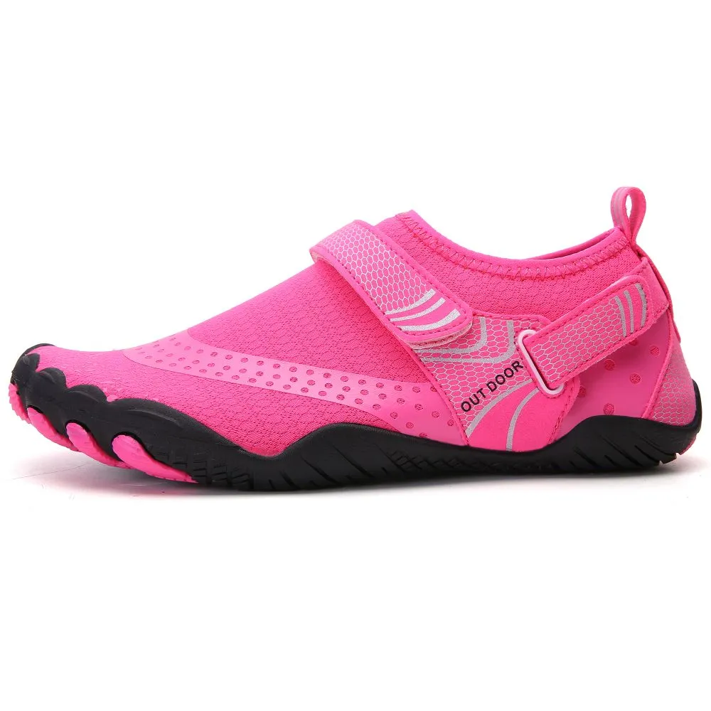 Women’s Water Shoes Barefoot Quick Dry Aqua Sports - Pink Size EU38 = US5