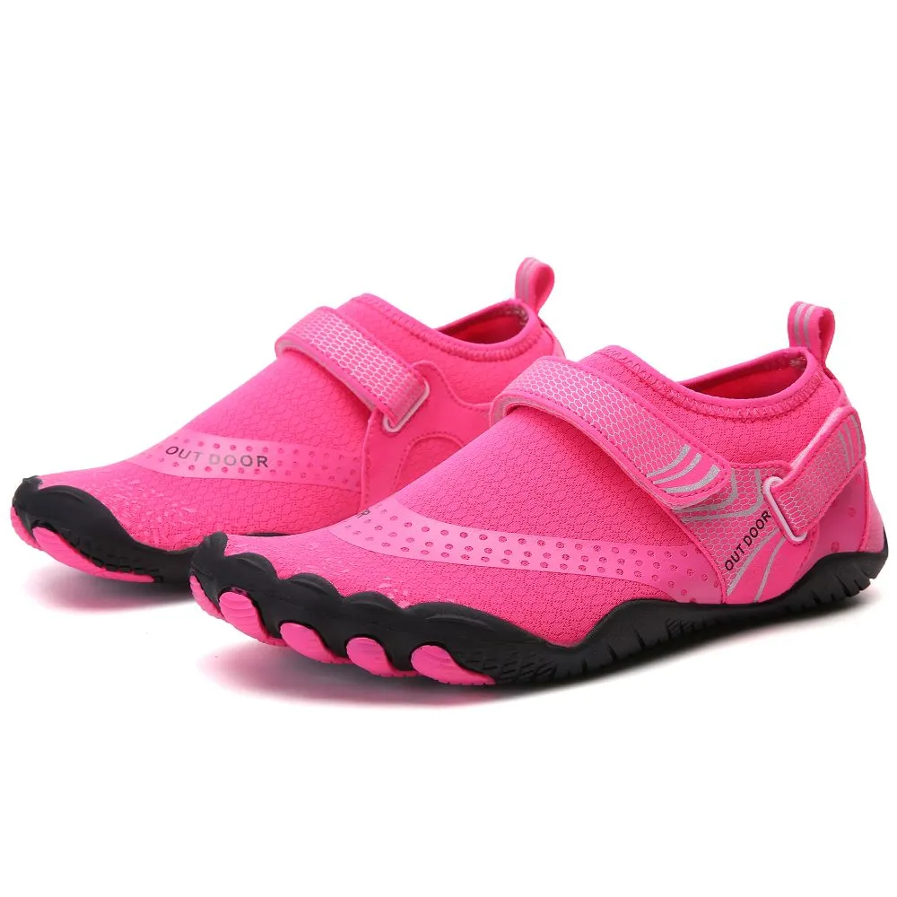 Women’s Water Shoes Barefoot Quick Dry Aqua Sports - Pink Size EU38 = US5